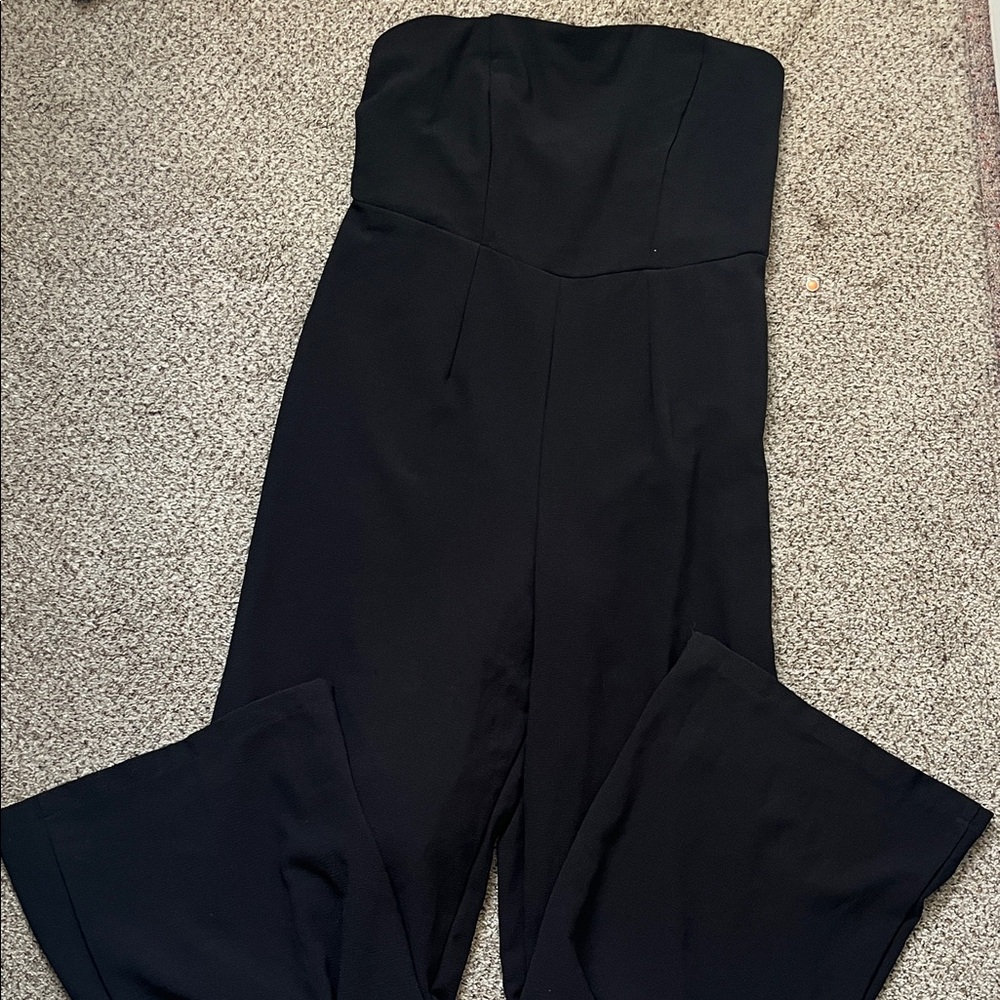 Wild Fable Elegant Black Strapless Jumpsuit